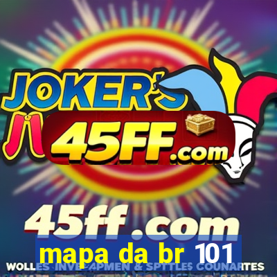 mapa da br 101